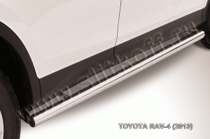 TOYOTA RAV-4 (2013)-Пороги d76 труба